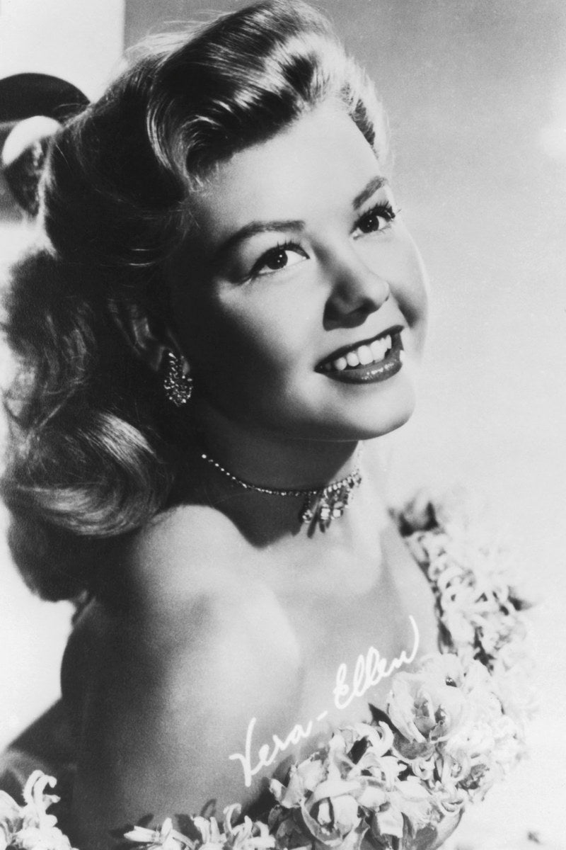 Vera-Ellen Portrait | Black and White Photo Poster | Classic Cinema Wall Art - Celebrities Poster