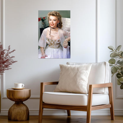 Vera-Ellen Portrait | Fine Art Photography Poster | Retro Movie Star Print - Celebrities Poster