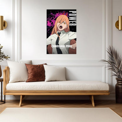 Chainsaw Man Power | Anime Poster | Blood Fiend Wall Art - Anime Poster
