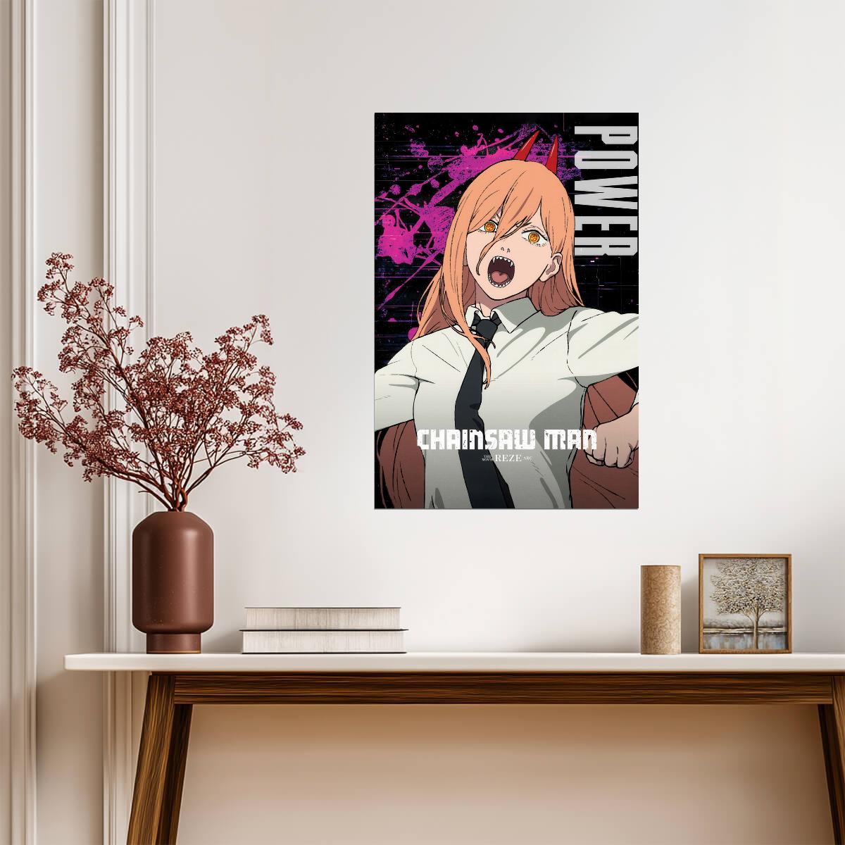 Chainsaw Man Power | Anime Poster | Blood Fiend Wall Art - Anime Poster