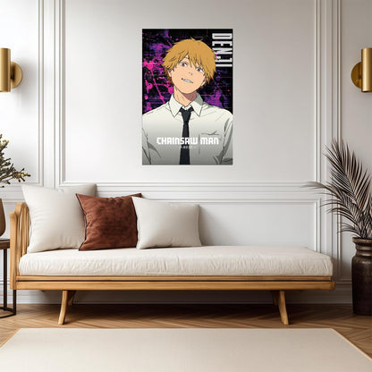 Chainsaw Man Denji Portrait | Anime Poster | Classic Shonen Art - Anime Poster