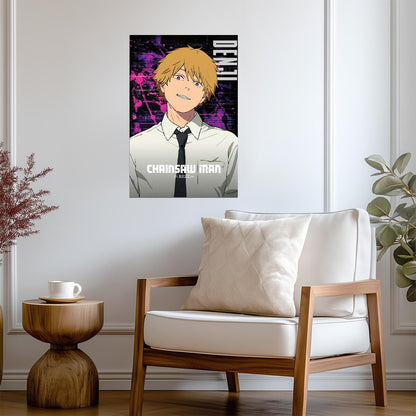 Chainsaw Man Denji Portrait | Anime Poster | Classic Shonen Art - Anime Poster