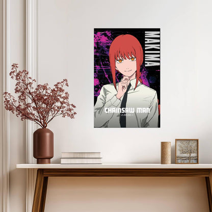 Chainsaw Man Makima Portrait | Anime Poster | Public Safety Print - Anime Poster