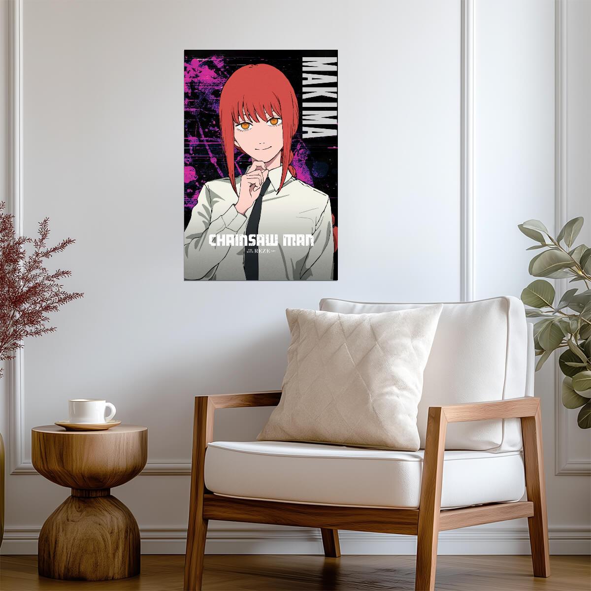 Chainsaw Man Makima Portrait | Anime Poster | Public Safety Print - Anime Poster