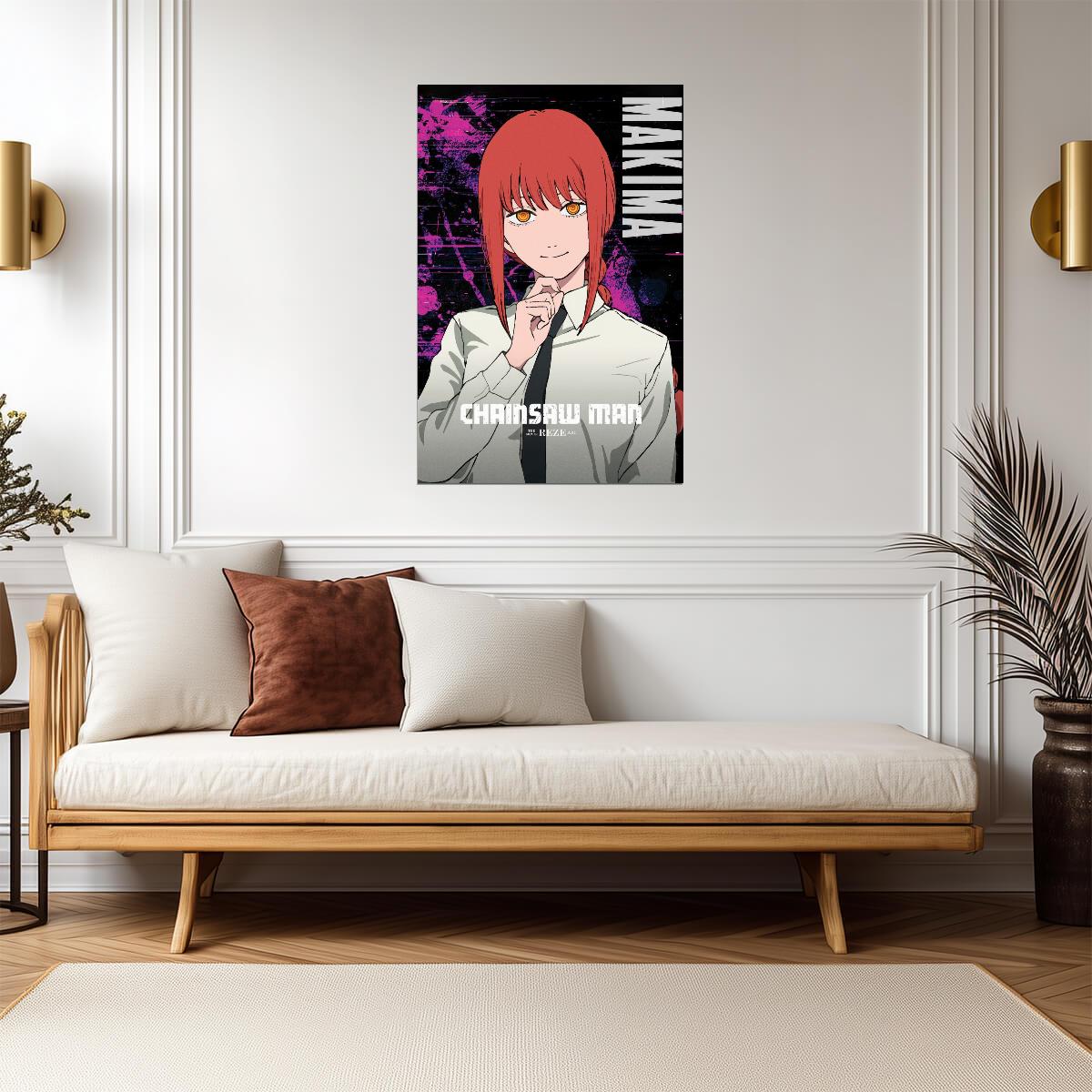 Chainsaw Man Makima Portrait | Anime Poster | Public Safety Print - Anime Poster