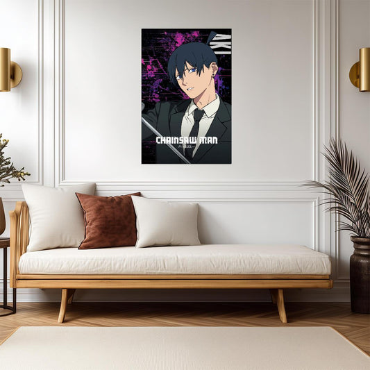 Chainsaw Man Aki Hayakawa | Anime Poster | Devil Hunter Wall Art - Anime Poster