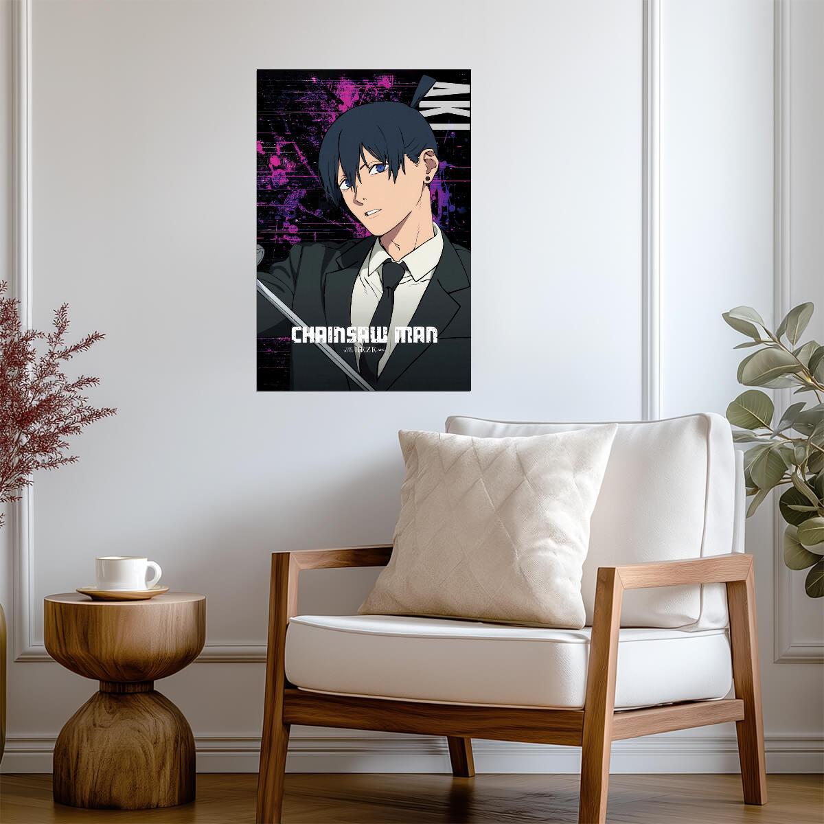 Chainsaw Man Aki Hayakawa | Anime Poster | Devil Hunter Wall Art - Anime Poster