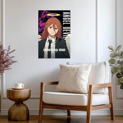 Chainsaw Man Angel Devil | Anime Poster | Minimalist Manga Print - Anime Poster
