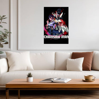 Chainsaw Man Reze Arc Group | Anime Poster | Movie Version Art - Anime Poster