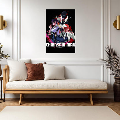 Chainsaw Man Reze Arc Group | Anime Poster | Movie Version Art - Anime Poster