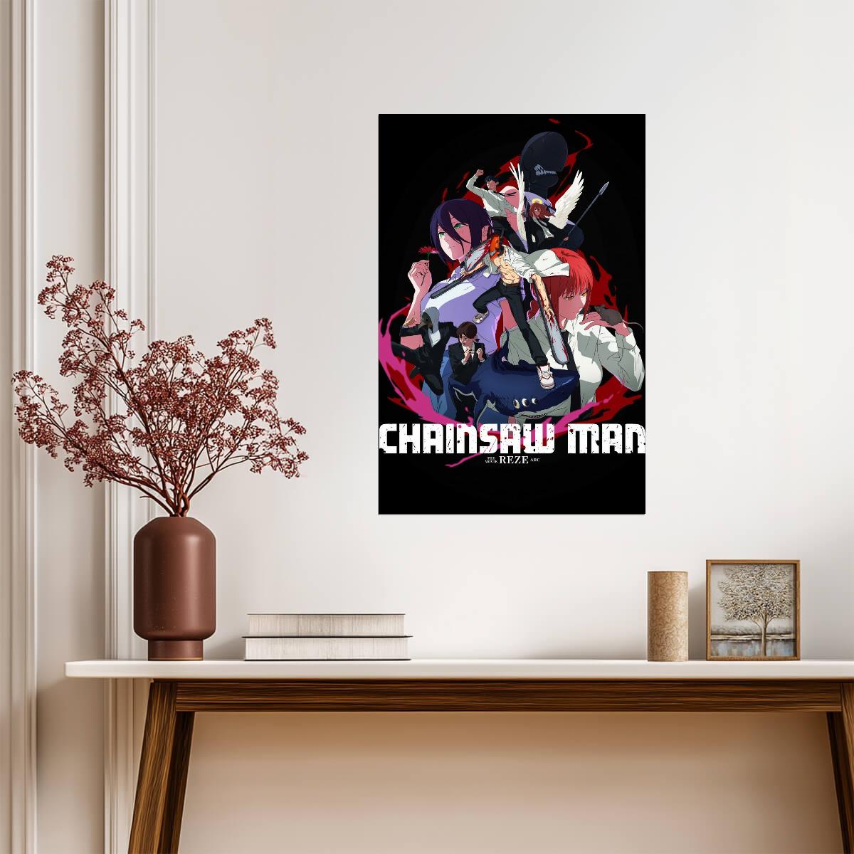 Chainsaw Man Reze Arc Group | Anime Poster | Movie Version Art - Anime Poster