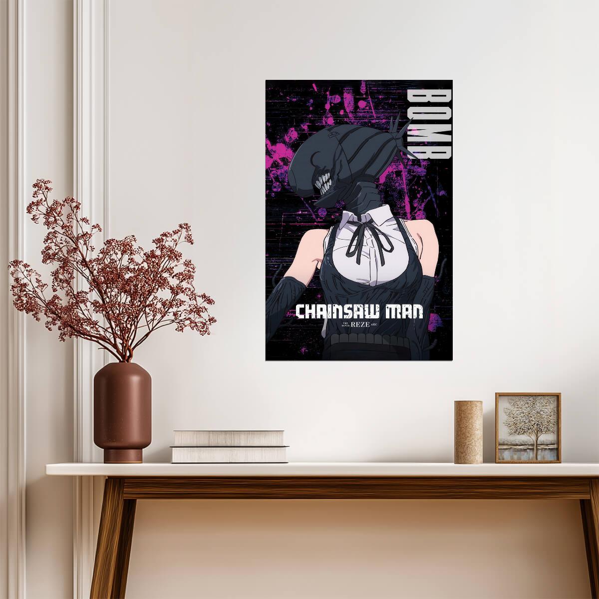 Chainsaw Man Bomb Devil Reze | Anime Poster | Movie Reze Arc Art - Anime Poster