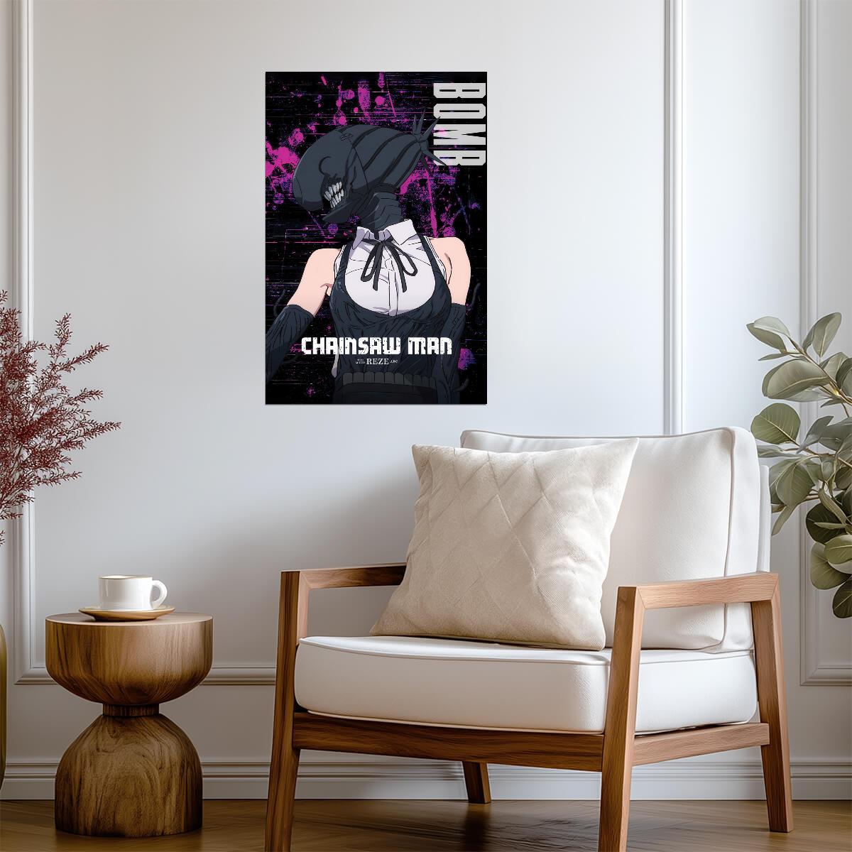 Chainsaw Man Bomb Devil Reze | Anime Poster | Movie Reze Arc Art - Anime Poster
