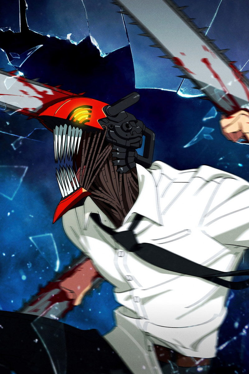 Chainsaw Man Reze & Denji Fight | Movie Reze Arc Poster | Action Art - Anime Poster