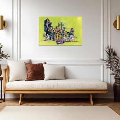 JoJo's Bizarre Adventure Stone Ocean Group Art | Anime Poster | Jolyne Cujoh & Crew Print - Anime Poster