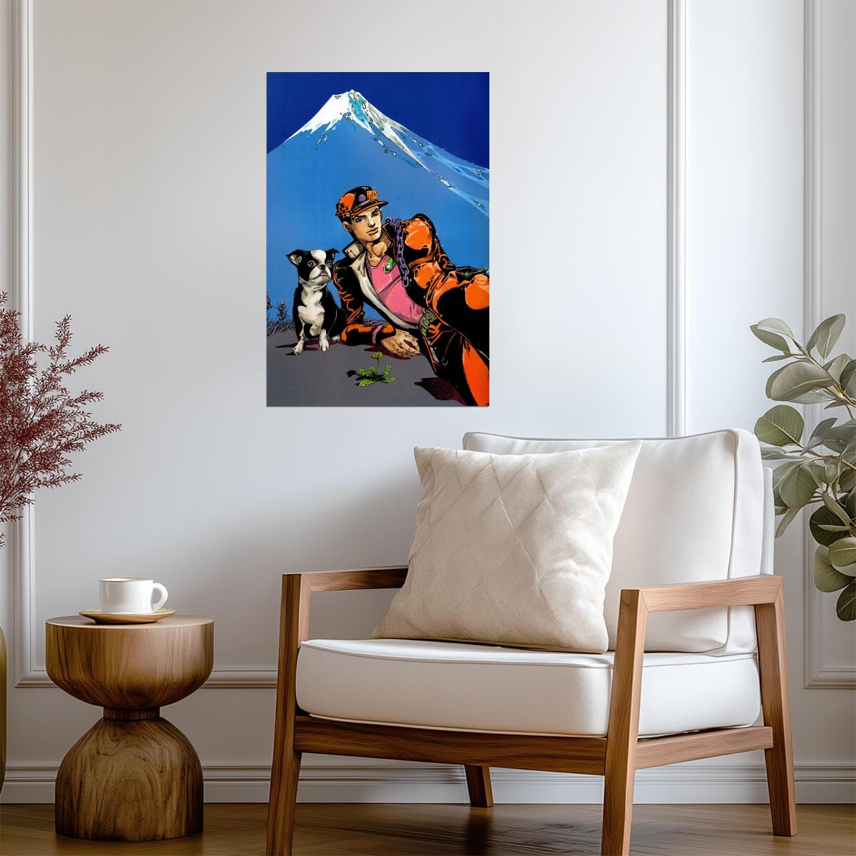 JoJo's Bizarre Adventure Jotaro Kujo & Iggy | Anime Poster | Stardust Crusaders Wall Art - Anime Poster