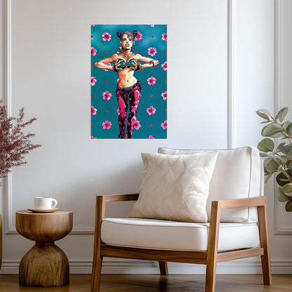 JoJo's Bizarre Adventure Jolyne Cujoh | Anime Poster | Sexy Waifu Wall Art - Anime Poster