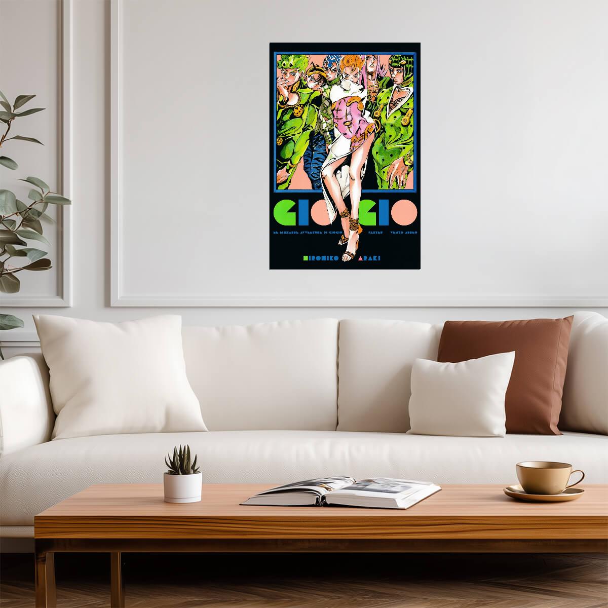 JoJo's Bizarre Adventure Giorno Giovanna GIOGIO | Anime Poster | Vento Aureo Exhibition Art - Anime Poster