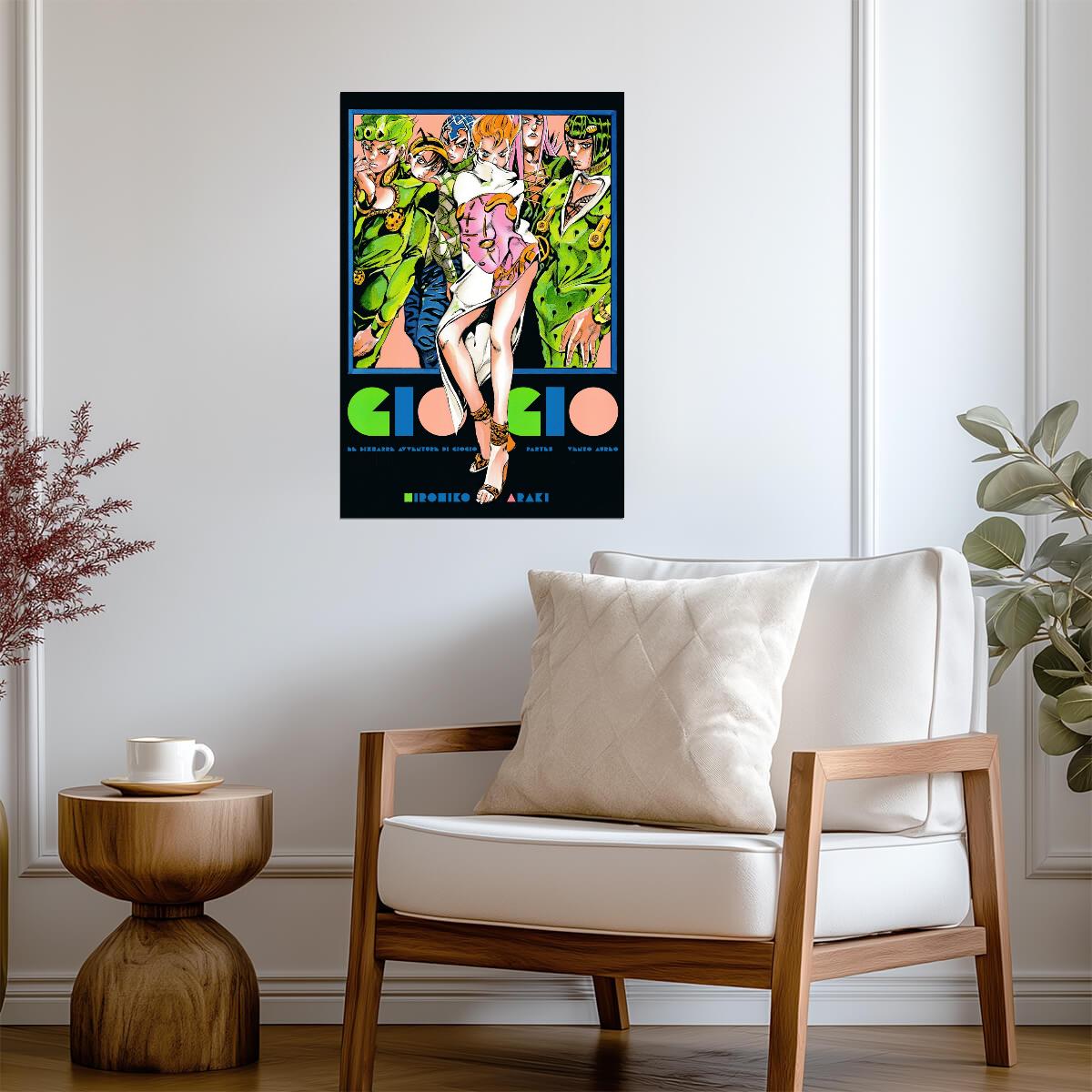 JoJo's Bizarre Adventure Giorno Giovanna GIOGIO | Anime Poster | Vento Aureo Exhibition Art - Anime Poster