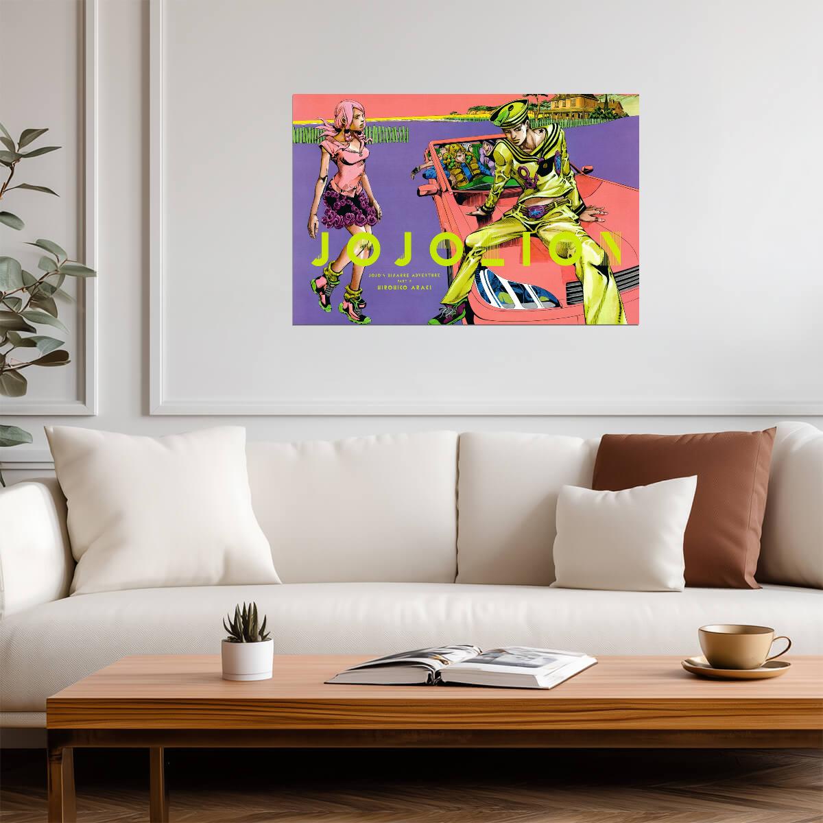 JoJo's Bizarre Adventure JoJolion Car Scene | Anime Poster | Hirohiko Araki Exhibition Print - Anime Poster
