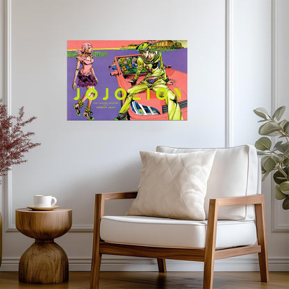 JoJo's Bizarre Adventure JoJolion Car Scene | Anime Poster | Hirohiko Araki Exhibition Print - Anime Poster
