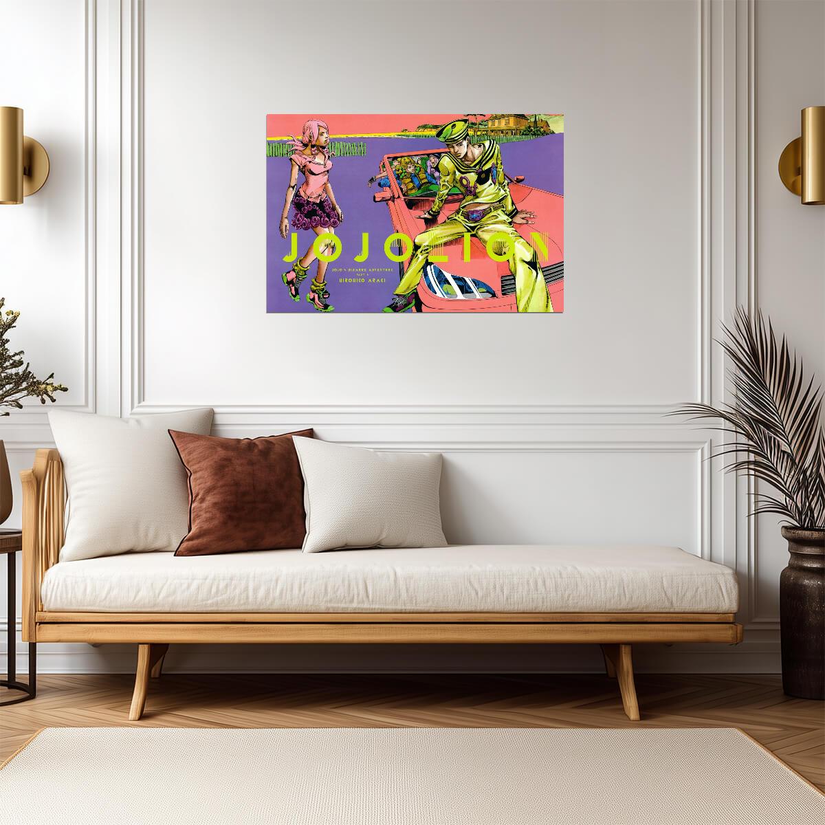 JoJo's Bizarre Adventure JoJolion Car Scene | Anime Poster | Hirohiko Araki Exhibition Print - Anime Poster
