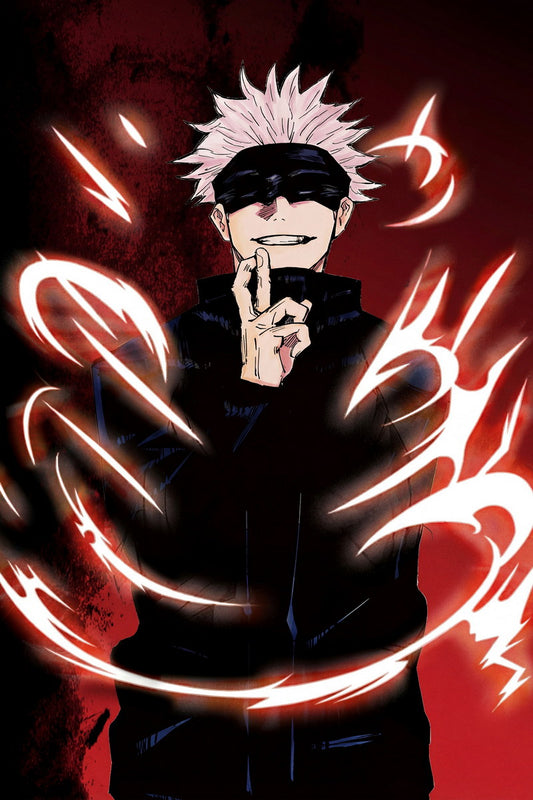 Jujutsu Kaisen Satoru Gojo Domain Expansion | Anime Poster | Dark Fantasy Print - Anime Poster