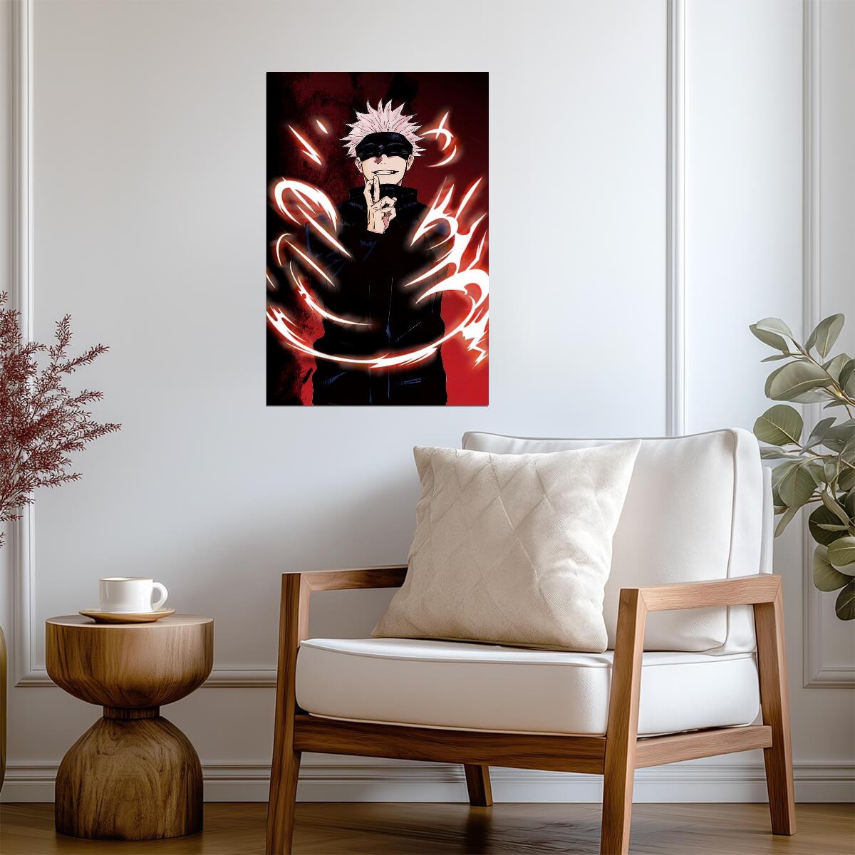 Jujutsu Kaisen Satoru Gojo Domain Expansion | Anime Poster | Dark Fantasy Print - Anime Poster