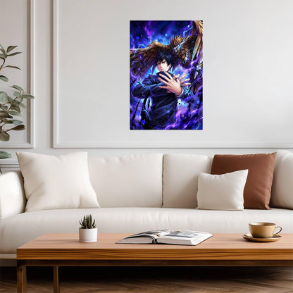 Jujutsu Kaisen Megumi Fushiguro Summon | Anime Poster | Shikigami Master Wall Art - Anime Poster