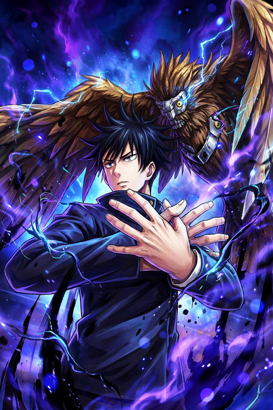 Jujutsu Kaisen Megumi Fushiguro Summon | Anime Poster | Shikigami Master Wall Art - Anime Poster