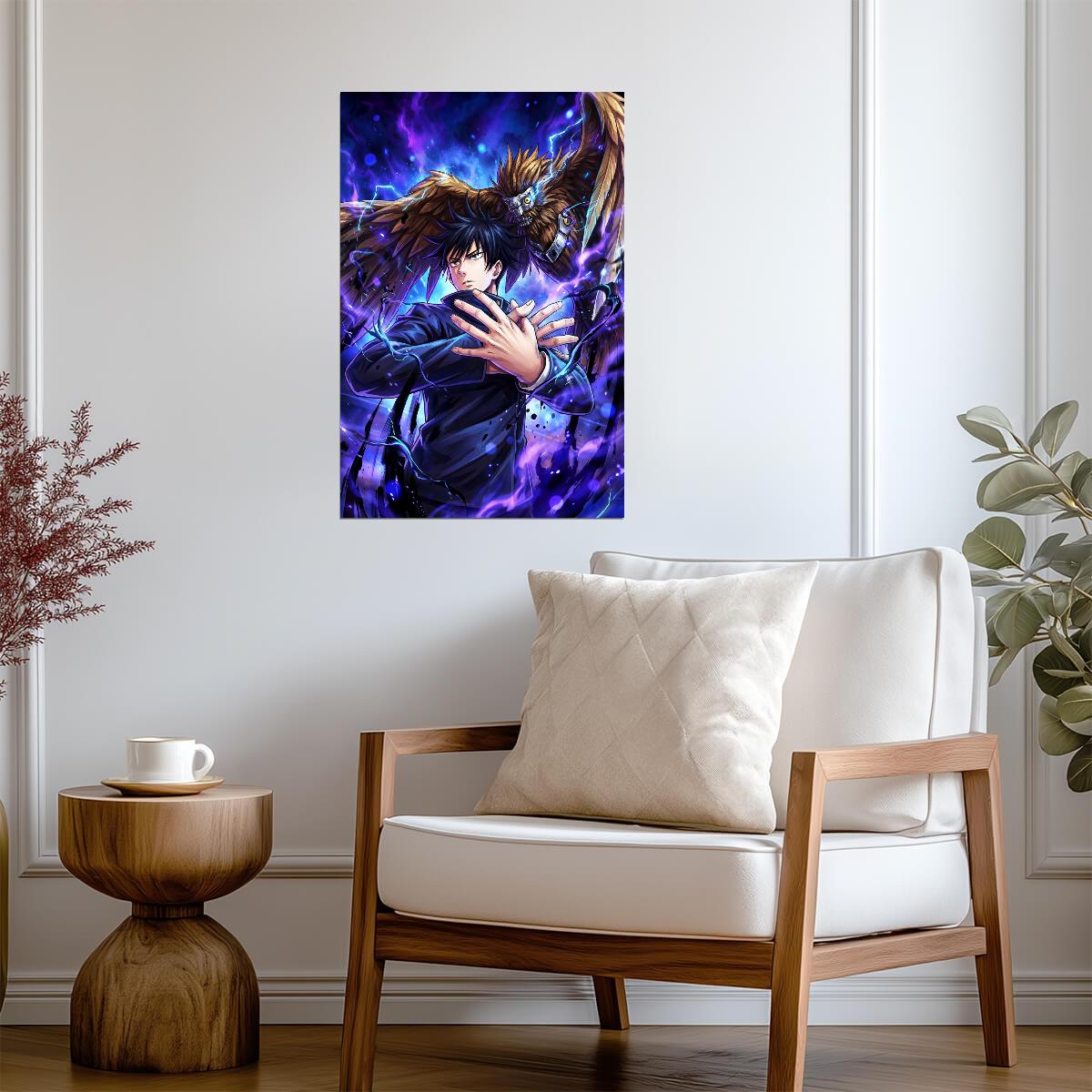 Jujutsu Kaisen Megumi Fushiguro Summon | Anime Poster | Shikigami Master Wall Art - Anime Poster