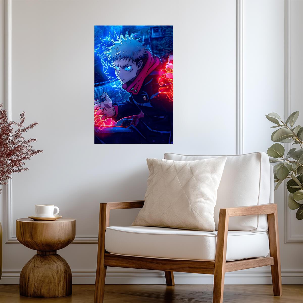 Jujutsu Kaisen Yuji Itadori Black Flash | Anime Poster | Action Shonen Art - Anime Poster
