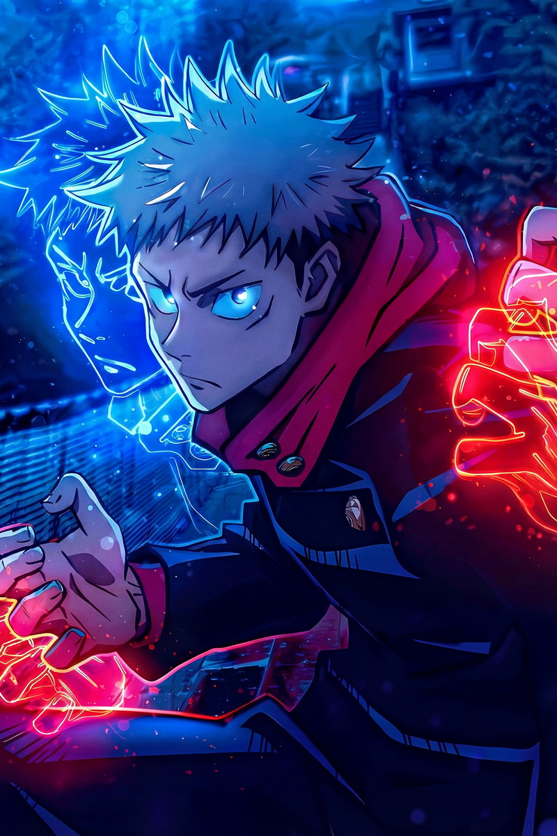 Jujutsu Kaisen Yuji Itadori Black Flash | Anime Poster | Action Shonen Art - Anime Poster