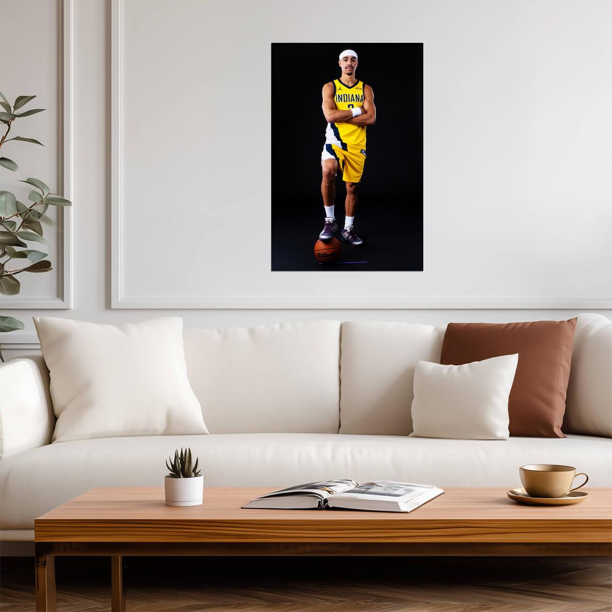 Andrew Nembhard Indiana Pacers | Basketball Poster | Sports Legend Print - Sports Poster