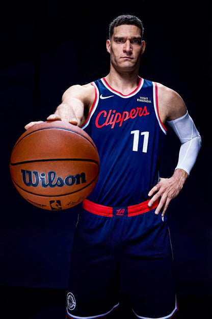Brook Lopez LA Clippers | Basketball Poster | NBA Portrait Wall Art - Sports Poster