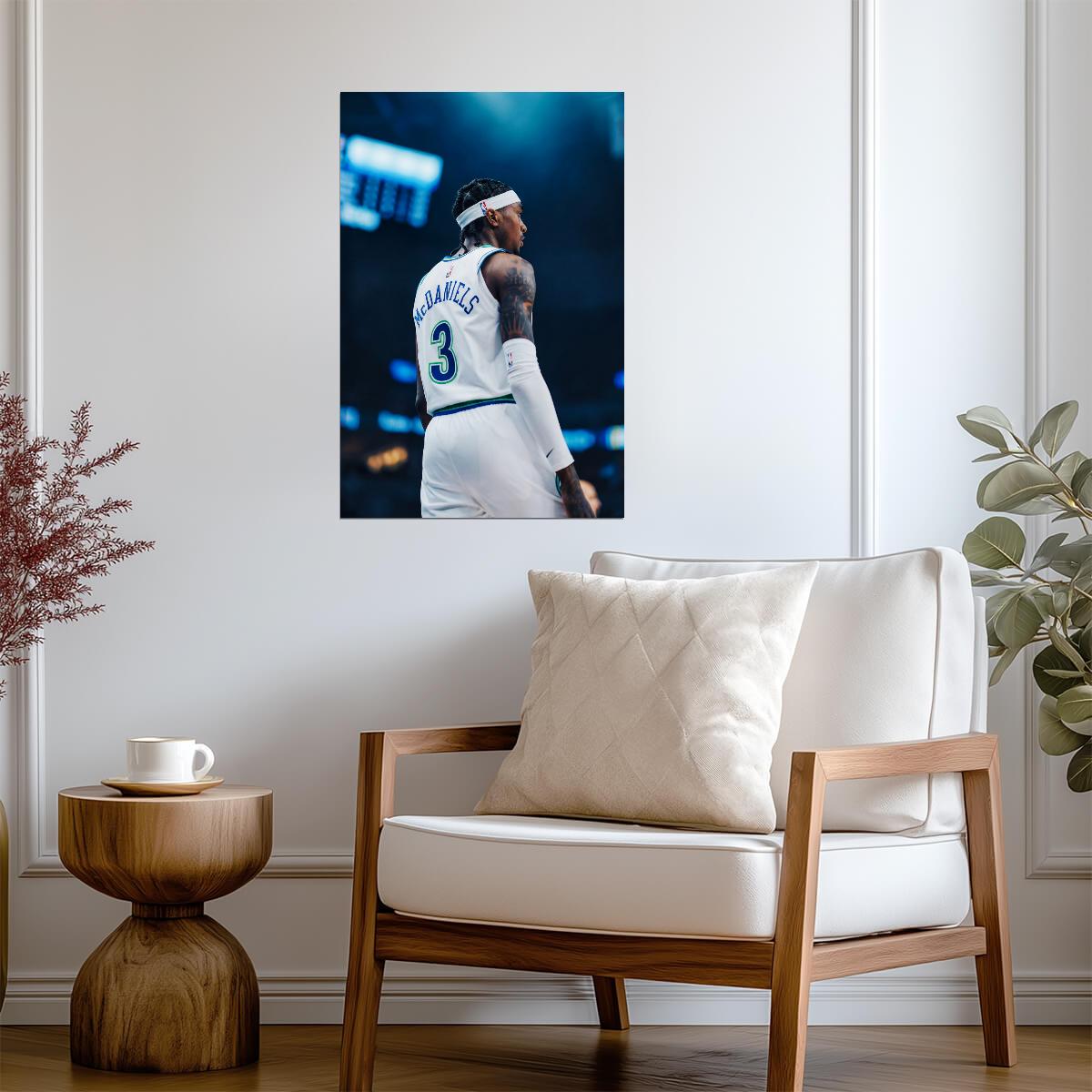 Jaden McDaniels Minnesota Timberwolves | Basketball Poster | NBA Art Print - Sports Poster