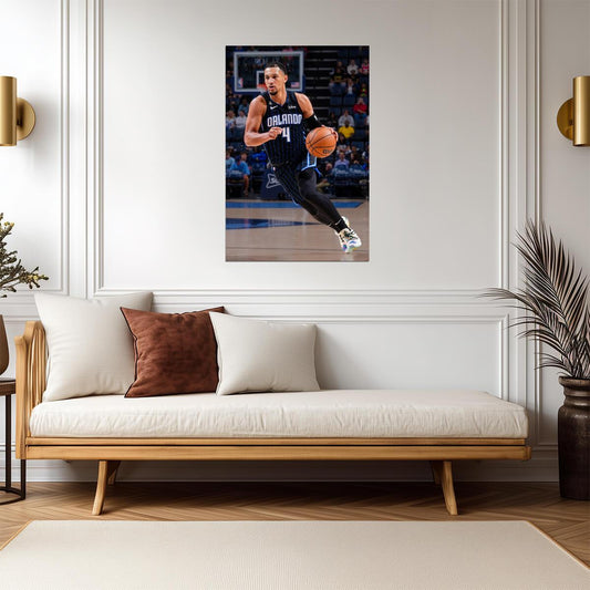 Jalen Suggs Orlando Magic Dribbling | Basketball Poster | Sports Art Print - Sports Poster