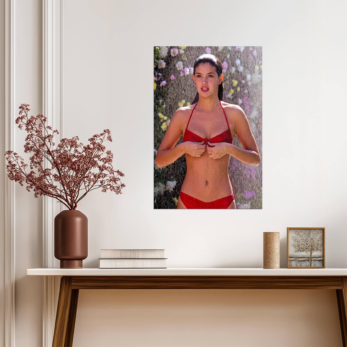 Phoebe Cates in Red Bikini | Fast Times Movie Poster | Moving In Stereo 80s Scene High Res - Celebrities Poster