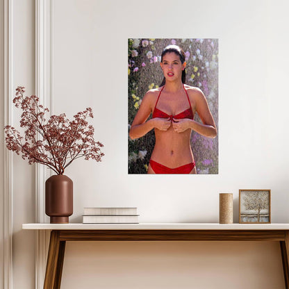 Phoebe Cates in Red Bikini | Fast Times Movie Poster | Moving In Stereo 80s Scene High Res - Celebrities Poster