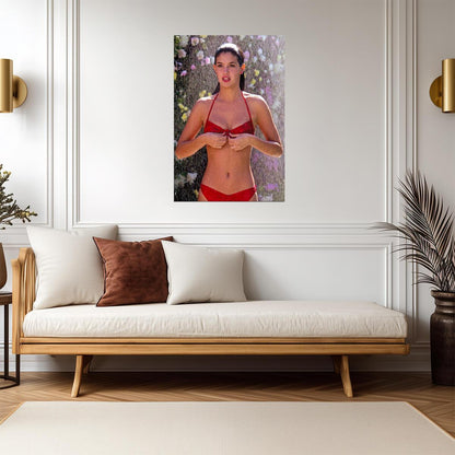 Phoebe Cates in Red Bikini | Fast Times Movie Poster | Moving In Stereo 80s Scene High Res - Celebrities Poster