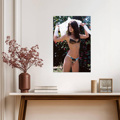 Phoebe Cates Leopard Bikini | Sexy 80s Model Poster | Vintage Photography in High Res - Celebrities Poster