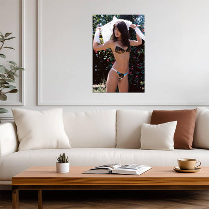 Phoebe Cates Leopard Bikini | Sexy 80s Model Poster | Vintage Photography in High Res - Celebrities Poster