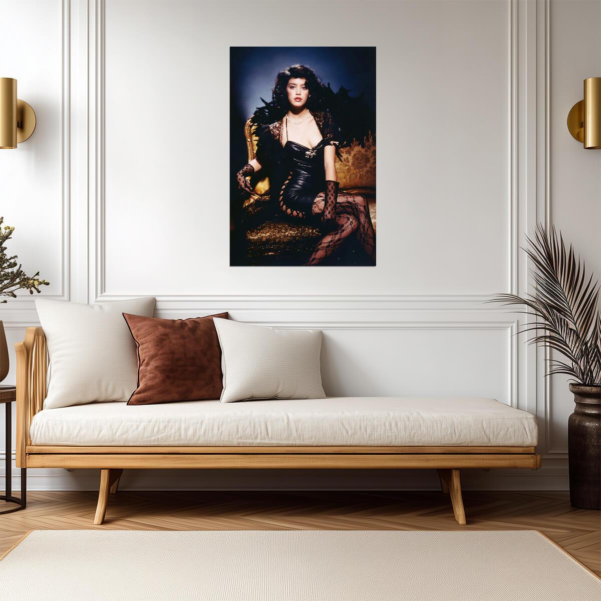 Lace Phoebe Cates Black Outfit | Movie Poster | 80s Retro Dramatic Art - Celebrities Poster