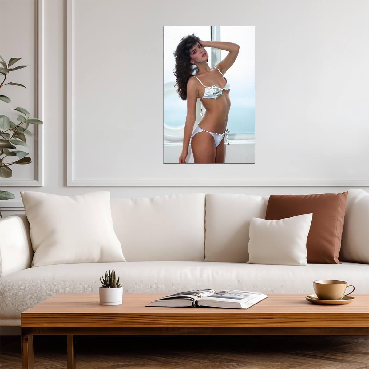 Phoebe Cates White Bikini Poolside | Poster | Sexy Celebrity Wall Decor - Celebrities Poster