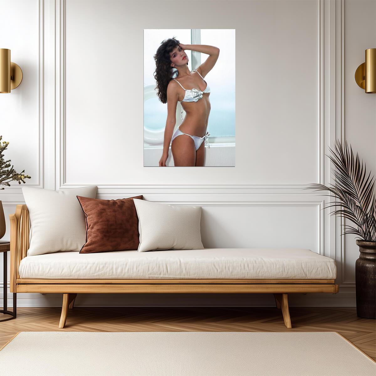 Phoebe Cates White Bikini Poolside | Poster | Sexy Celebrity Wall Decor - Celebrities Poster