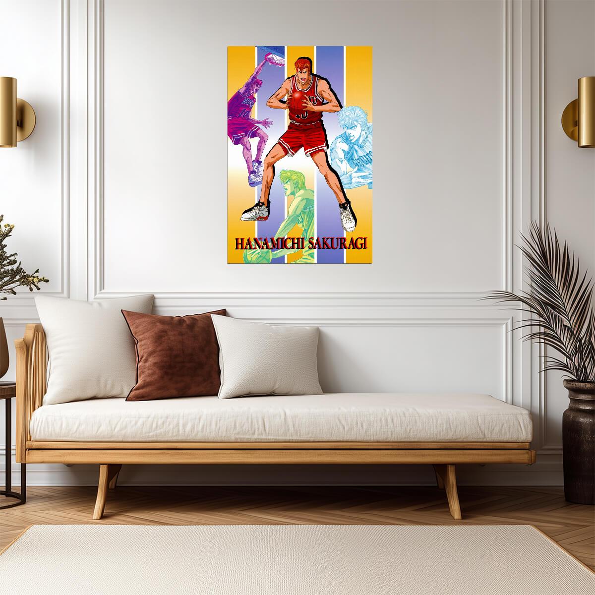 Slam Dunk Hanamichi Sakuragi | Anime Poster | Shonen Basketball Art - Anime Poster