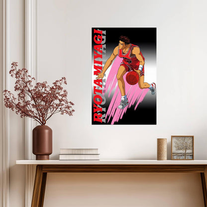Slam Dunk Ryota Miyagi | Anime Poster | Point Guard Sports Art - Anime Poster