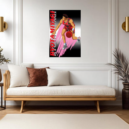 Slam Dunk Ryota Miyagi | Anime Poster | Point Guard Sports Art - Anime Poster