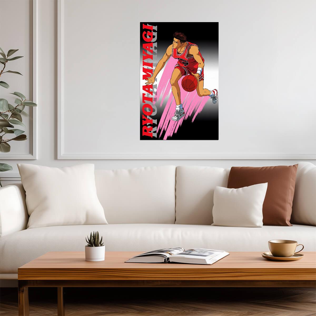 Slam Dunk Ryota Miyagi | Anime Poster | Point Guard Sports Art - Anime Poster