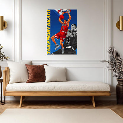 Slam Dunk Takenori Akagi | Anime Poster | Captain Shohoku Wall Art - Anime Poster